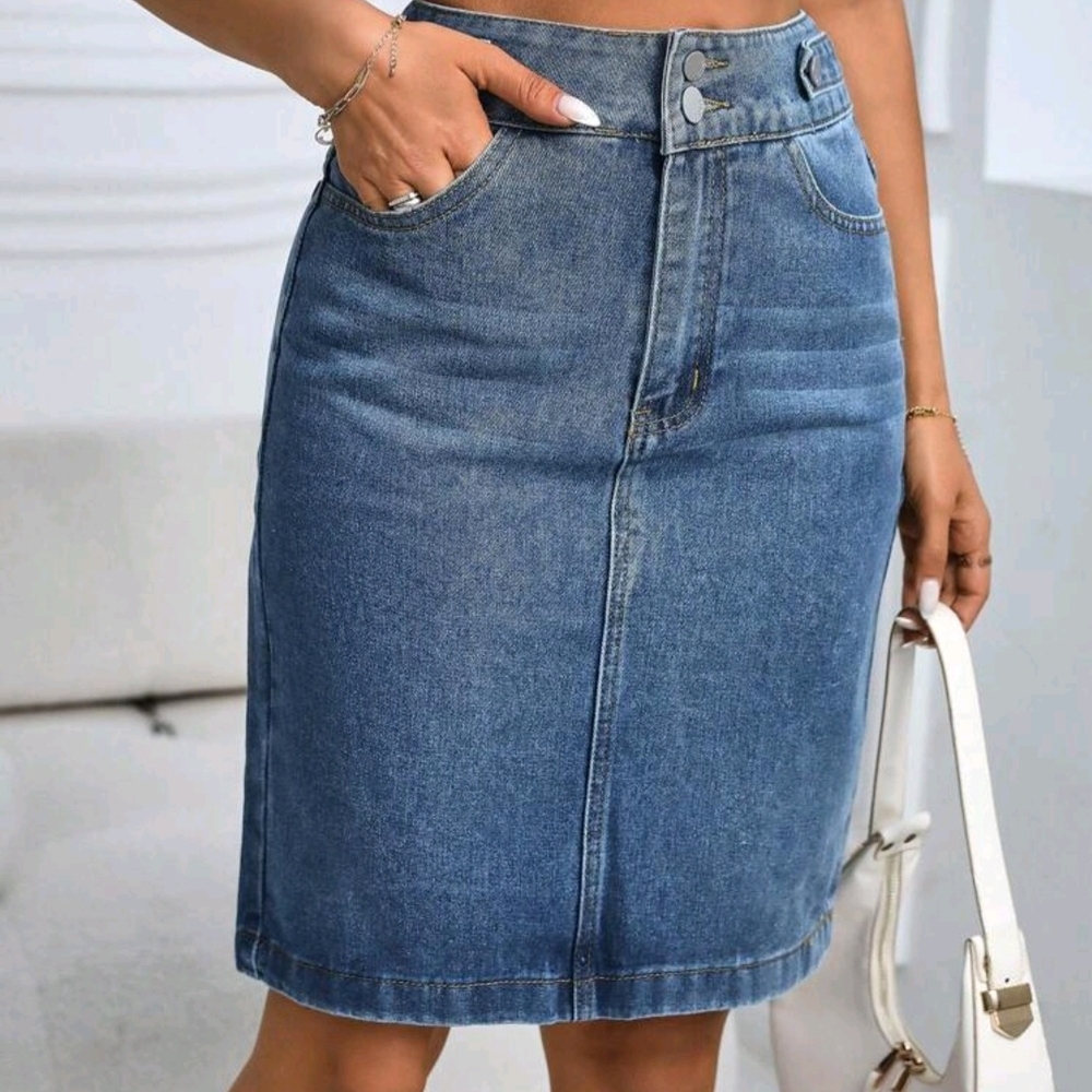 Denim Blue Women's Skirt